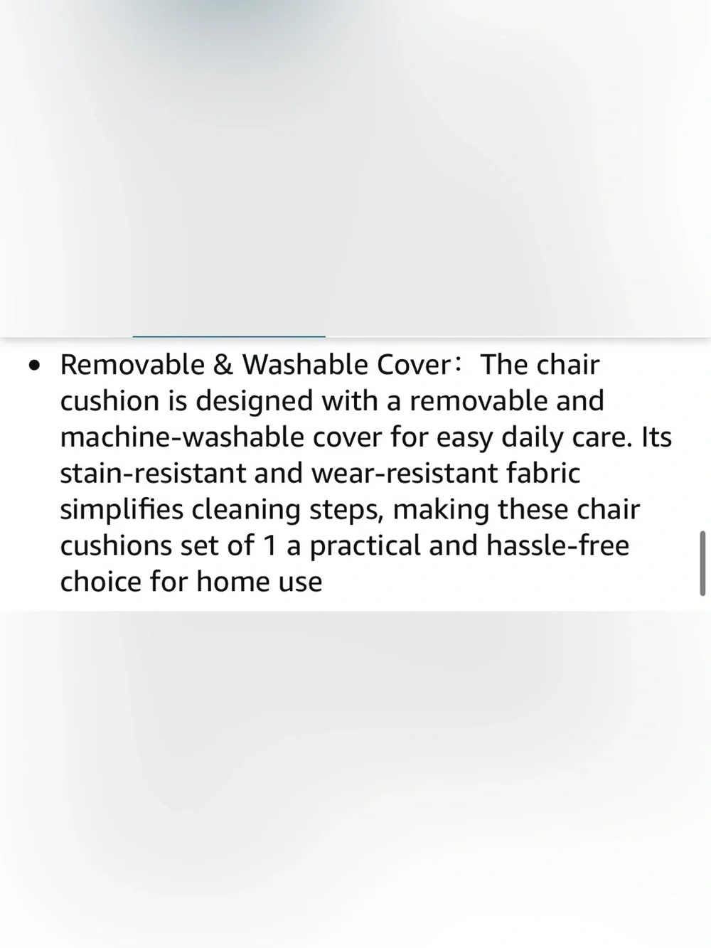Chair Seat Cushion with Removable Washable Cover - BROWN